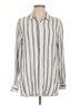 Thread & Supply Stripes Ivory Long Sleeve Button-Down Shirt Size L - photo 1