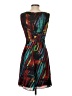 Ellen Tracy 100% Polyester Graphic Black Cocktail Dress Size P (estimated, petite) - photo 2