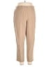 Nic + Zoe Stripes Tan Casual Pants Size 14 - photo 1