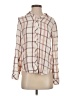 Altar'd State 100% Rayon Plaid Ivory Long Sleeve Blouse Size XS - photo 1