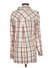 Altar'd State 100% Rayon Plaid Ivory Long Sleeve Blouse Size XS - photo 2