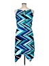 En Focus Studio Graphic Blue Casual Dress Size 14 - photo 2