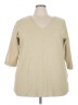Soft by Avenue 100% Polyester Tan Pullover Sweater Size 26 - 28 - photo 1