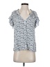 Max Studio 100% Rayon Blue Short Sleeve Blouse Size XS - photo 1