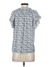 Max Studio 100% Rayon Blue Short Sleeve Blouse Size XS - photo 2