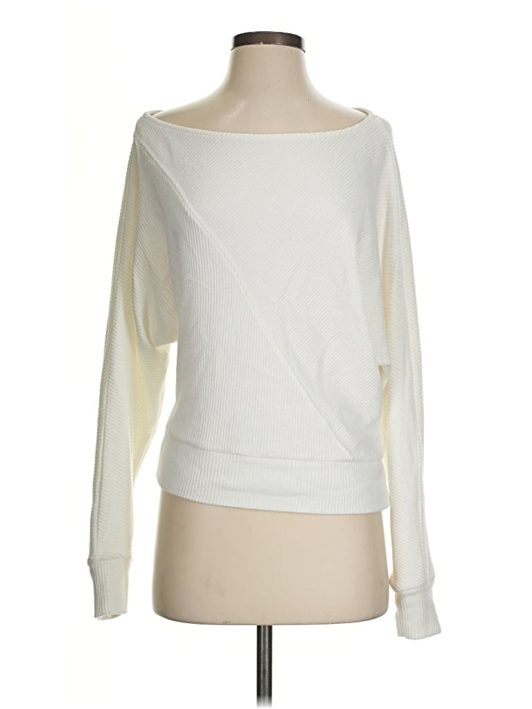 Pre-owned Evereve Sweatshirt In Ivory