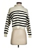 TRUTH BY REPUBLIC Stripes Ivory Turtleneck Sweater Size S - photo 1