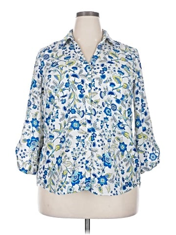 By & By 3/4 Sleeve Blouse (view 1)
