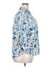 By & By 100% Polyester Floral Blue 3/4 Sleeve Blouse Size XXL - photo 4