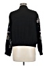 White House Black Market 100% Polyester Floral Black Jacket Size M (petite) - photo 2