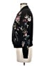 White House Black Market 100% Polyester Floral Black Jacket Size M (petite) - photo 5