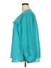 Avenue 100% Polyester Teal 3/4 Sleeve Blouse Size 22 - 24 Plus - photo 5