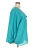 Avenue 100% Polyester Teal 3/4 Sleeve Blouse Size 22 - 24 Plus - photo 4