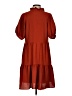 CeCe 100% Polyester Solid Red Casual Dress Size S - photo 2