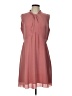 Reiss 100% Polyester Solid Pink Casual Dress Size 10 - photo 1