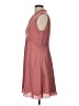 Reiss 100% Polyester Solid Pink Casual Dress Size 10 - photo 5