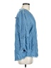 Billy T 100% Lyocell Blue 3/4 Sleeve Blouse Size M - photo 4