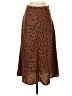 Shein 100% Polyester Animal Print Brown Casual Skirt Size 4 - photo 1