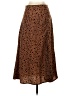 Shein 100% Polyester Animal Print Brown Casual Skirt Size 4 - photo 2