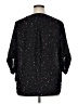 Torrid 100% Polyester Stars Black 3/4 Sleeve Blouse Size 1X Plus (1) - photo 2