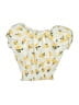 Assorted Brands 100% Polyester Yellow Sleeveless Blouse Size 10 - 12 - photo 2