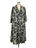 Torrid 100% Polyester Paisley Gray Casual Dress Size 3X Plus (3) - photo 1