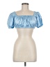 Suzy Blue Short Sleeve Top Size M - photo 1