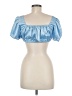 Suzy Blue Short Sleeve Top Size M - photo 2