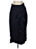 L.A.M.B. Solid Blue Black Formal Skirt Size 4 - photo 1