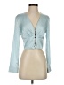Oscar-St Blue Long Sleeve Blouse Size S - photo 1