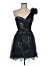 BCBGMAXAZRIA 100% Polyester Print Blue Black Cocktail Dress Size 6 - photo 1
