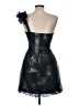 BCBGMAXAZRIA 100% Polyester Print Blue Black Cocktail Dress Size 6 - photo 2