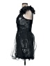 BCBGMAXAZRIA 100% Polyester Print Blue Black Cocktail Dress Size 6 - photo 5