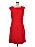 Ellen Tracy Solid Red Cocktail Dress Size 8 - photo 1