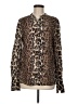 Joie 100% Viscose Animal Print Brown Long Sleeve Blouse Size M - photo 1