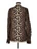 Joie 100% Viscose Animal Print Brown Long Sleeve Blouse Size M - photo 2