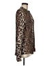 Joie 100% Viscose Animal Print Brown Long Sleeve Blouse Size M - photo 4