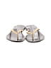 J.Crew Silver Brown Flip Flops Size 9 - photo 2