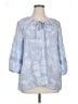 Como Blu Blue 3/4 Sleeve Blouse Size 1X - photo 1