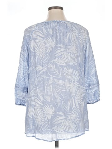 Como Blu 3/4 Sleeve Blouse (view 2)