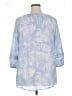 Como Blu Blue 3/4 Sleeve Blouse Size 1X - photo 2