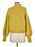 Zara Solid Yellow Turtleneck Sweater Size M - photo 2