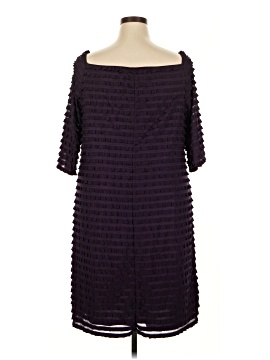 slim fit dress slacks Organic Cotton Scallop Trim Long Sleeve Midi Dress in Moonflower Vine | Women's Plus Size 1x