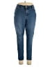 IMAN Solid Blue Jeans Size 16 - photo 1