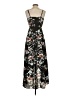 Shein 100% Polyester Floral Black Cocktail Dress Size 2 - photo 2