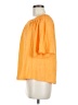 Chico's 100% Linen Orange Short Sleeve Top Size Med (1) - photo 5