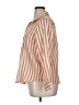 Zara Stripes Orange Long Sleeve Blouse Size XL - photo 5