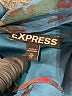 Express 100% Polyester Paisley Blue Cocktail Dress Size XS - photo 7