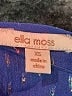 Ella Moss Blue Short Sleeve Silk Top Size XS - photo 7