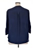 Torrid 100% Polyester Blue 3/4 Sleeve Blouse Size 1X Plus (1) - photo 2